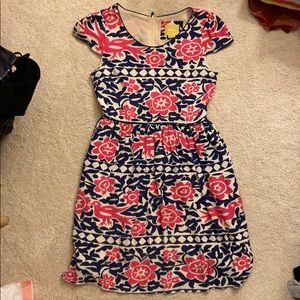 Anthropologie Midi floral patterned dress